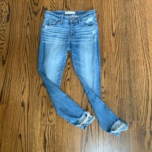 BKE Payton Distressed Stretch Ankle Skinny Jeans 28